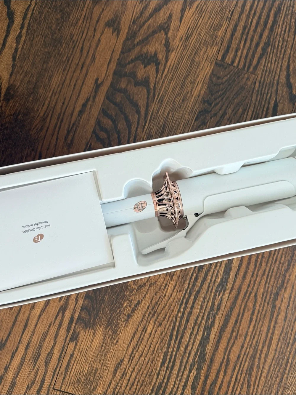 NEW IN BOX T3 White and Rose Gold 1 3/4
